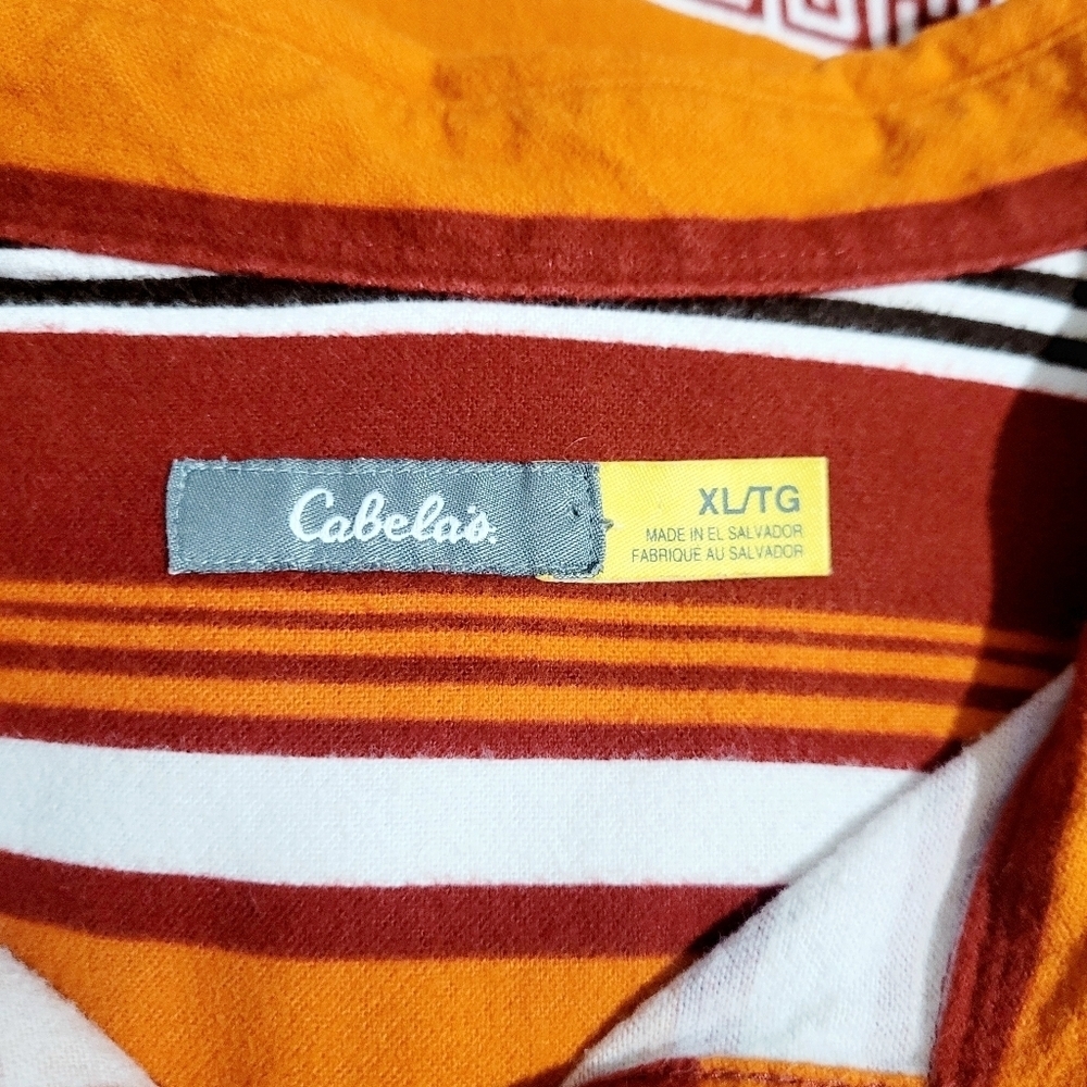Cabela’s Women’s Size XL Shirt Shacket Southwest Aztec Stripe 100% Cotton - Picture 11 of 13
